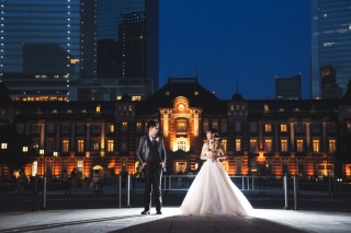 華雅苑 阿佐ヶ谷店_庭園(和装)+東京駅(ドレス)