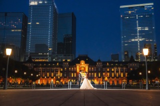 華雅苑 阿佐ヶ谷店_庭園(和装)+東京駅(ドレス)