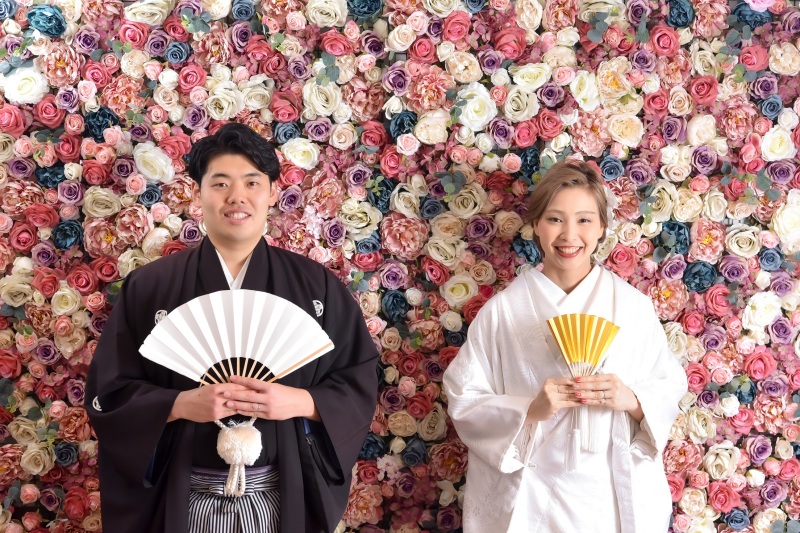 夏限定プラン 7/1~8/17の撮影★庭園+スタジオで撮影 和装1着(差額無し)・ヘアセット・メイク・撮影データ付
