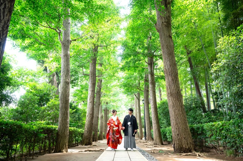 先着10組 コスパ◎ ウェルカムボードプレゼント♪ 7月早割★日本庭園+スタジオで撮影 68,000円
