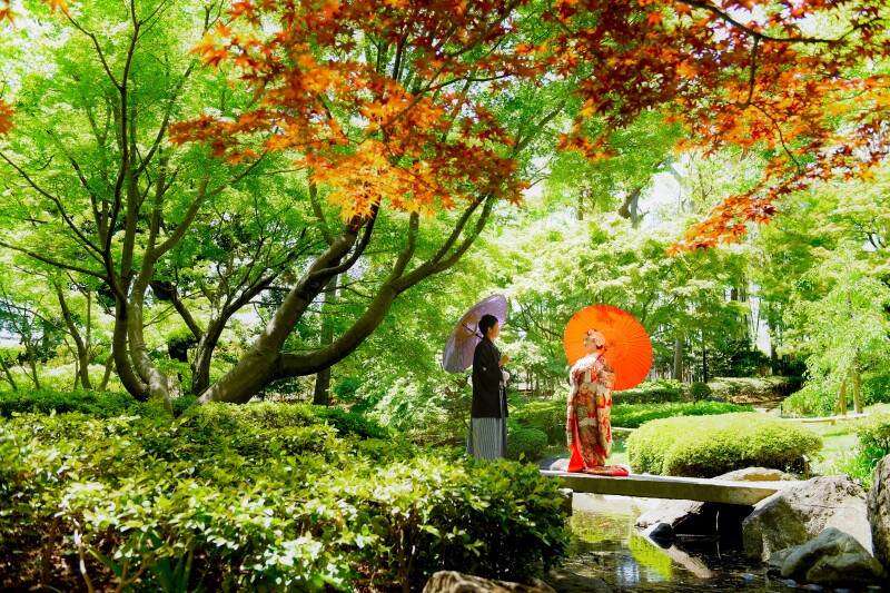 夏限定プラン 7/1~8/17の撮影★庭園+スタジオで撮影 和装1着(差額無し)・ヘアセット・メイク・撮影データ付