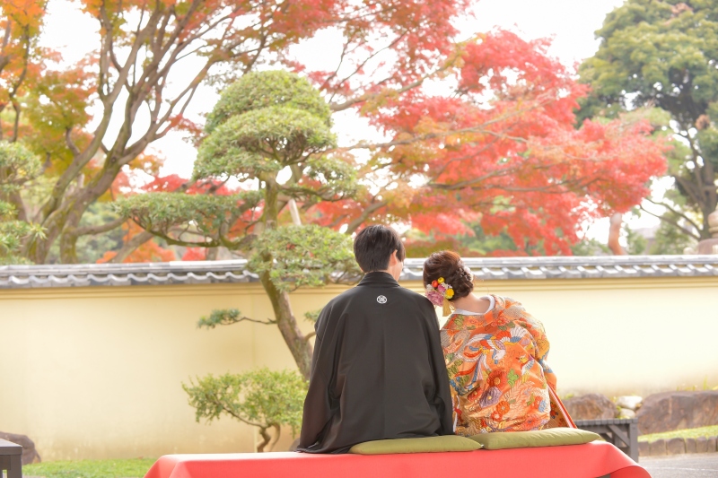 11/25~12/15の撮影 日本庭園で撮影する和装壱点プラン 衣裳差額無し・美容・撮影データ130カット付き