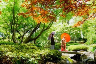 先着10組　コスパ◎　ウェルカムボードプレゼント♪　7月早割★日本庭園＋スタジオで撮影　68,000円　
