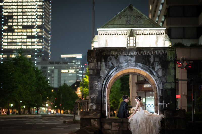 【12/29までの撮影】スタジオ×東京駅ナイト撮影★和洋弐点プラン衣裳2着(差額無し)・美容・撮影データ100カット付