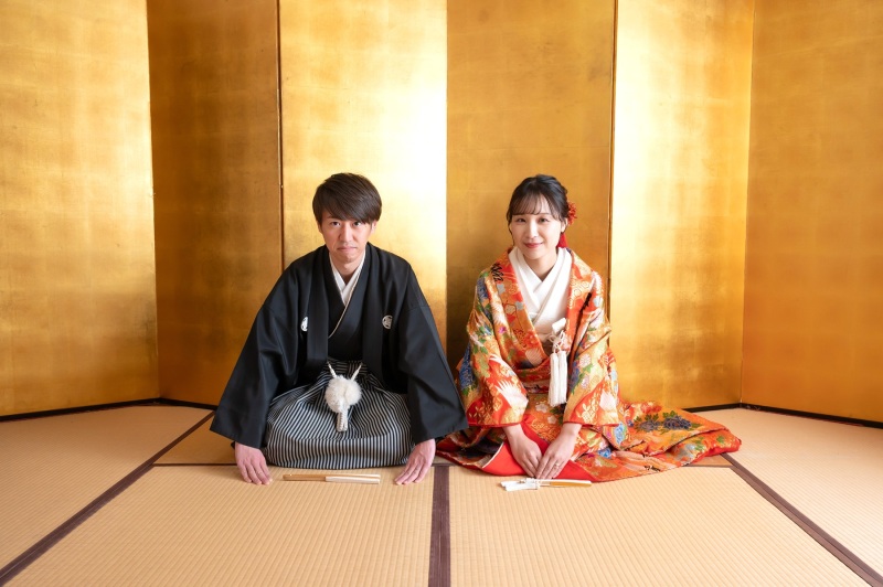 9月末迄 113,000円 日本庭園と東京駅ナイト撮影 和装・洋装弐点プラン★差額無し