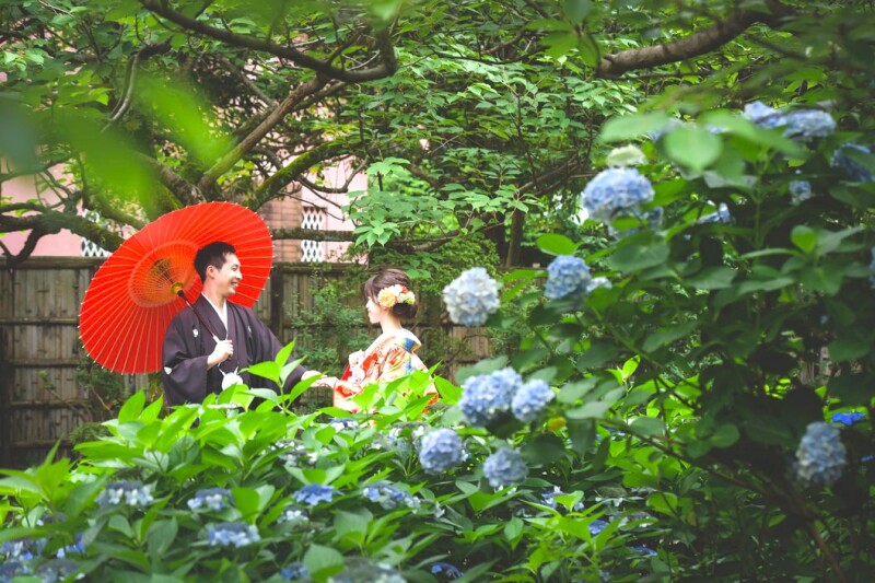 日にち指定♪6/2・3・5・8・9・10　日本庭園で撮影　衣裳1着（差額無し）・美容・撮影データ100カット