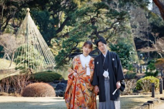 早割先着20組【12/10～1/31の撮影】 庭園・神社・スタジオより2か所選べる♡和装2着（衣裳差額なし）・データ230カット