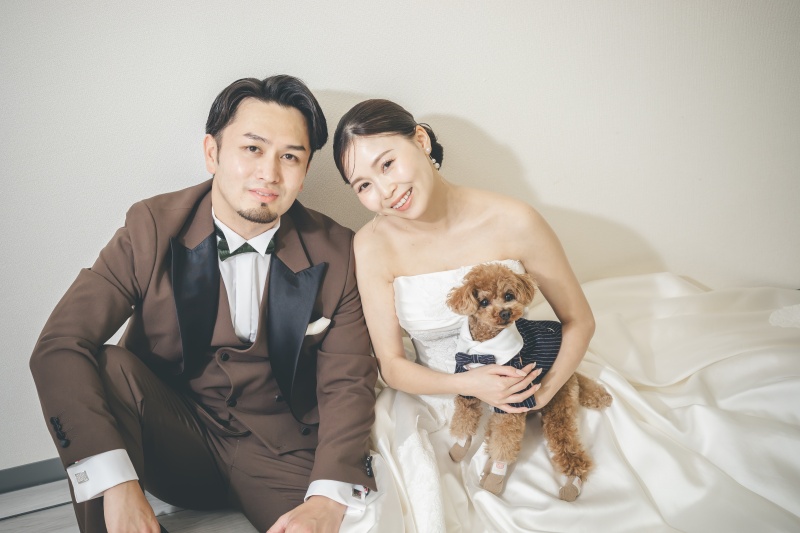 ≪和装＆洋装≫５月撮影★【ペットと一緒に撮影♡】洋装スタジオ＆和装ロケ撮影★衣裳２着（差額無し）・ヘアメイク・データ100カット