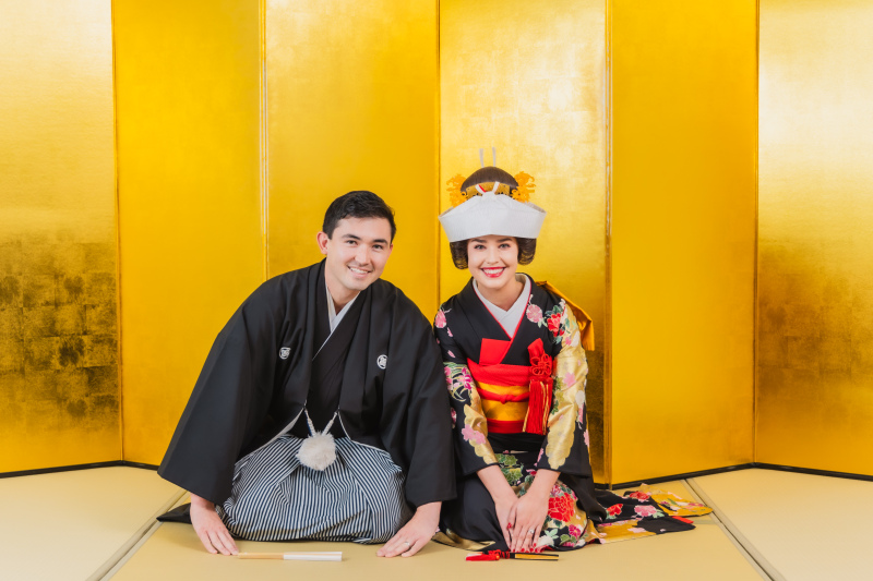 定番金屛風ショット