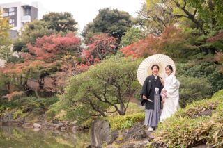 11/18：色付きはじめの旧安田庭園+スタジオ