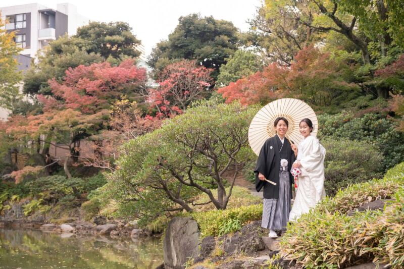 11/18：色付きはじめの旧安田庭園+スタジオ