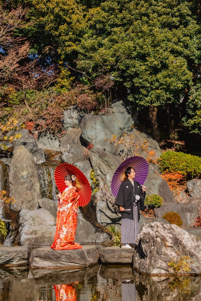 滝や池など自然がいっぱい