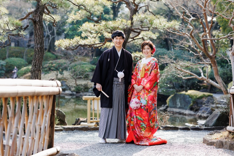 旧安田庭園の冬景色♪