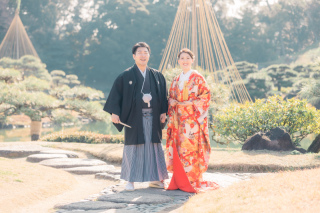 1月✿清澄庭園での撮影風景