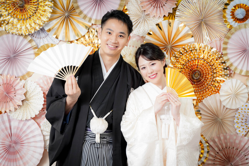 ペーパーファンで可愛らしく♪