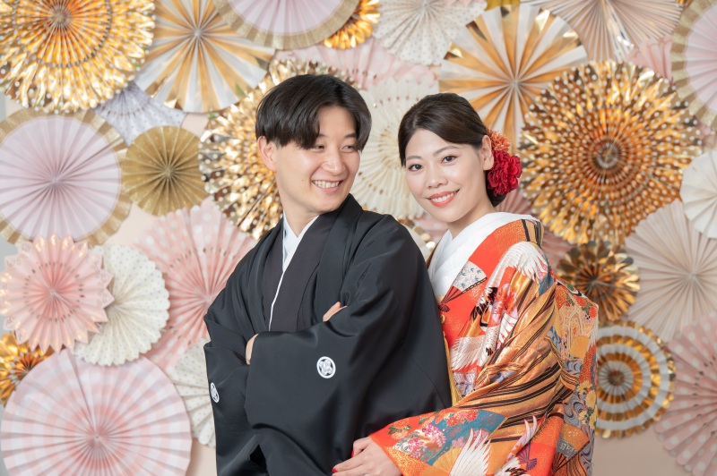 ペーパーファンで可愛らしく♪