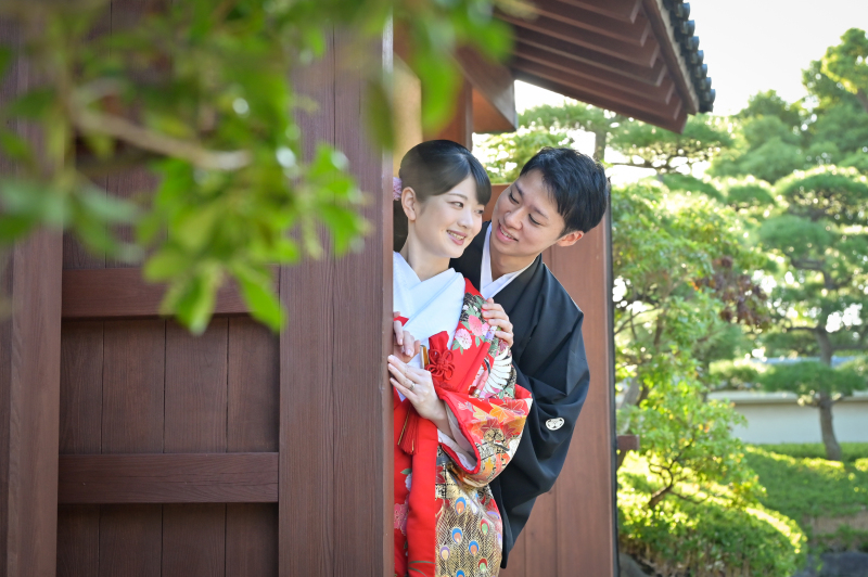 門扉からひょこっ