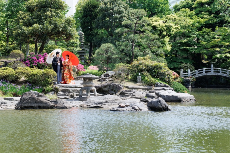 庭園ならではの構図