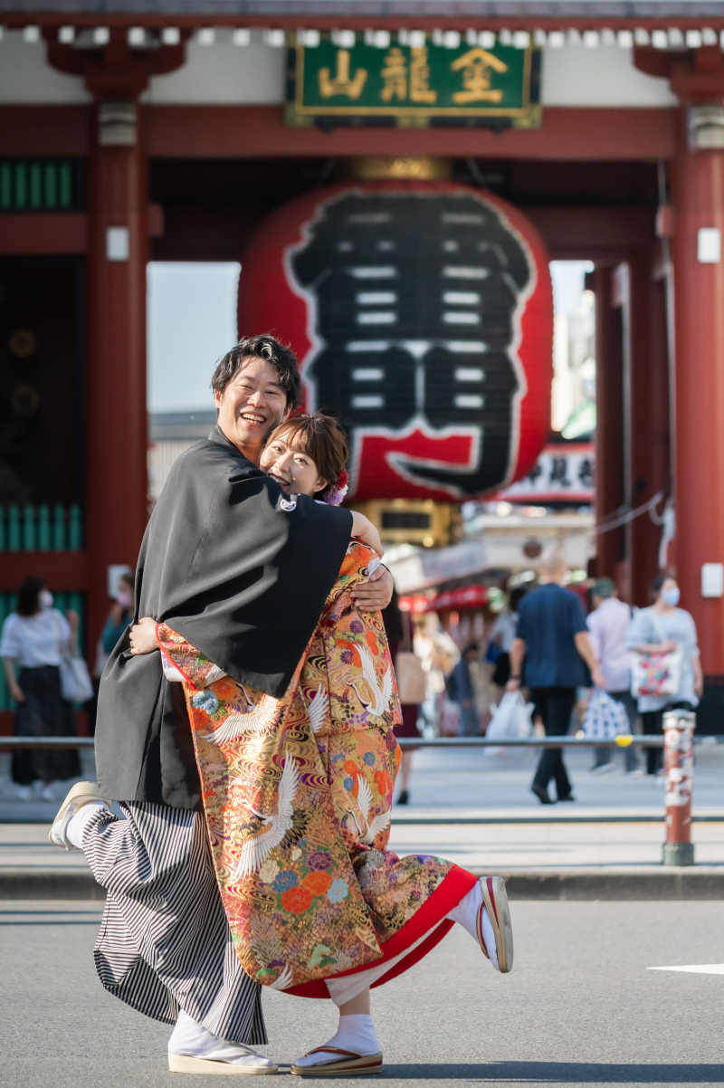 まずは雷門から浅草撮影スタート！