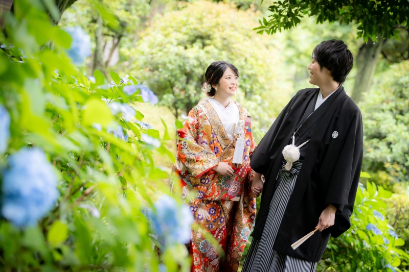 アジサイと一緒に❀