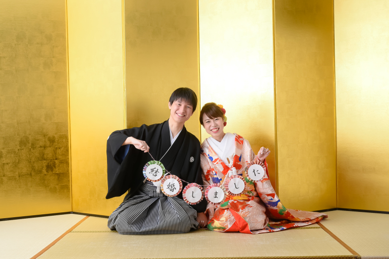 もちろん金屏風も！