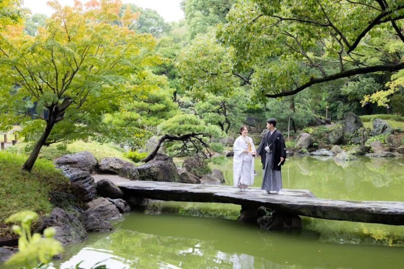《清澄庭園：石橋》