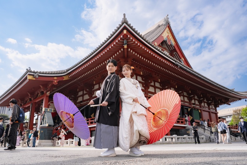 4月撮影：浅草と東京駅で前撮り