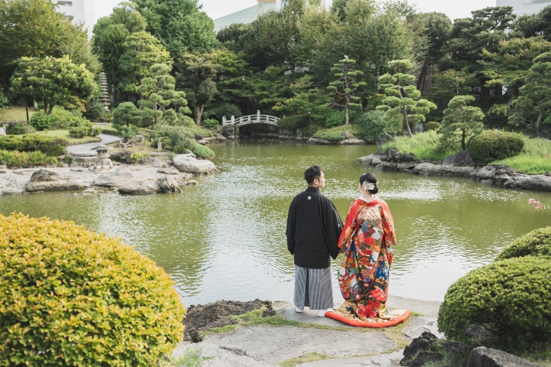 10月の庭園は涼しくて穏やか