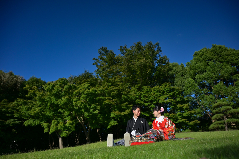 芝生でリラックス(*^^*)