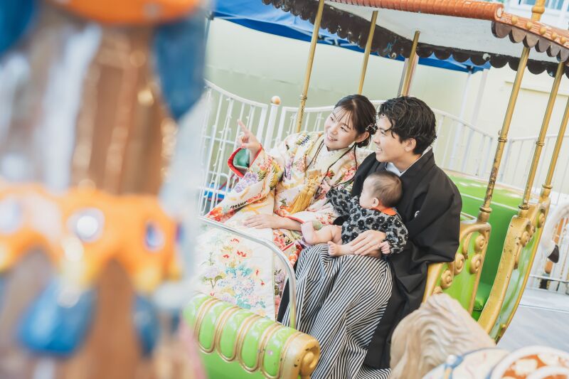 お子様との撮影も