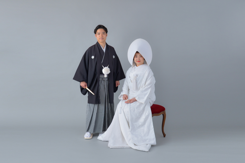白無垢でかっちりショット