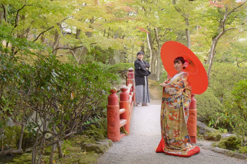 旧安田庭園にて②