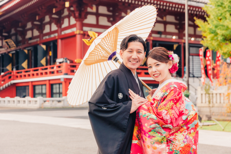 浅草では色打掛を♪