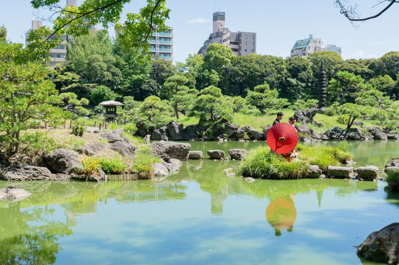 9/5撮影:清澄庭園の緑!