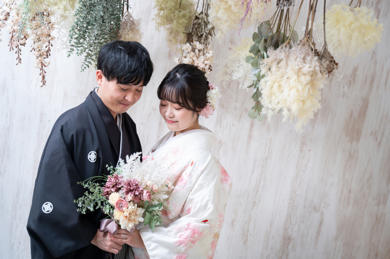 ドライフラワー背景