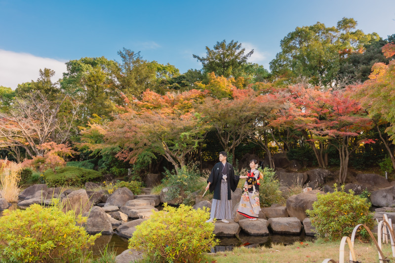 平成庭園の紅葉