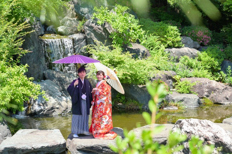 大滝の前での1枚☆