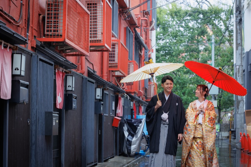 レトロな街並みが和装にぴったり♥