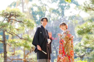 1/18冬でも緑バッチリ！和装弐点プラン《 清澄庭園 ＋ スタジオ 》