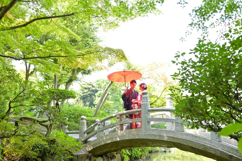 定番の太鼓橋ショット