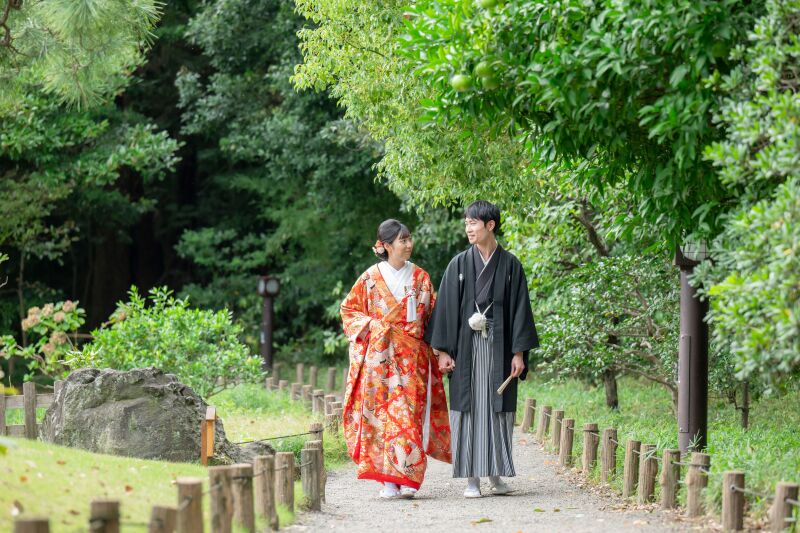 深緑の中でお散歩
