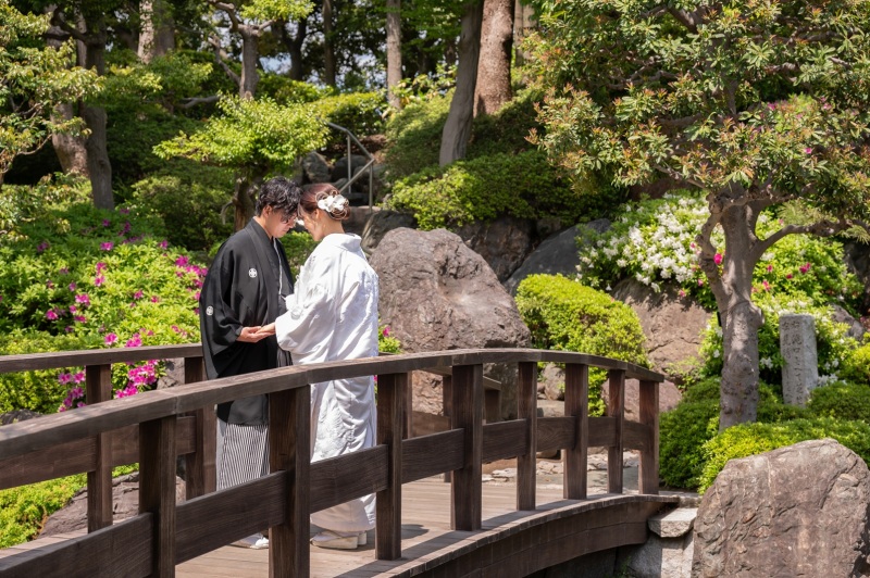 趣のある橋で定番ショット！