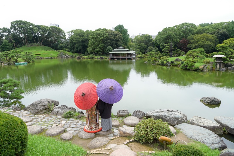 清澄庭園でのロケーションフォト