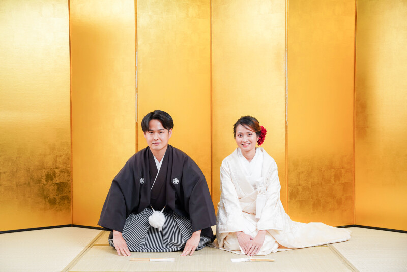 白無垢×金屛風shot☆