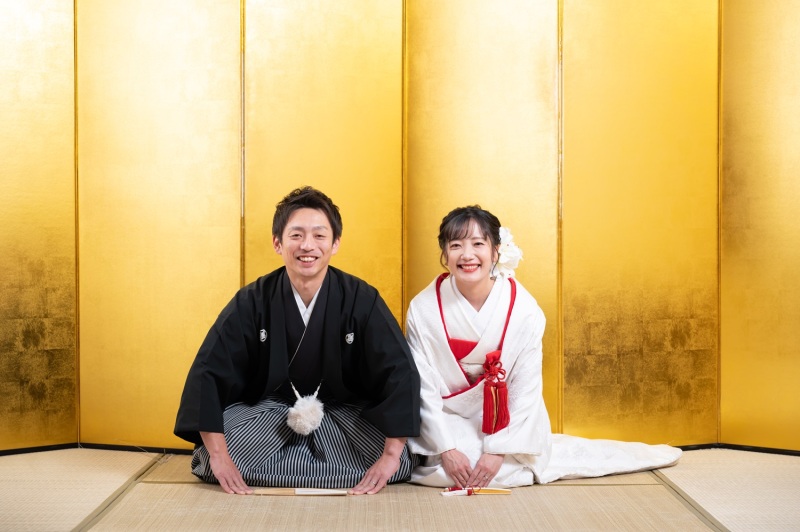 白無垢にお色直し