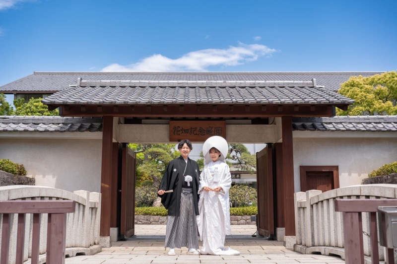 4/29新緑に和装★花畑記念庭園