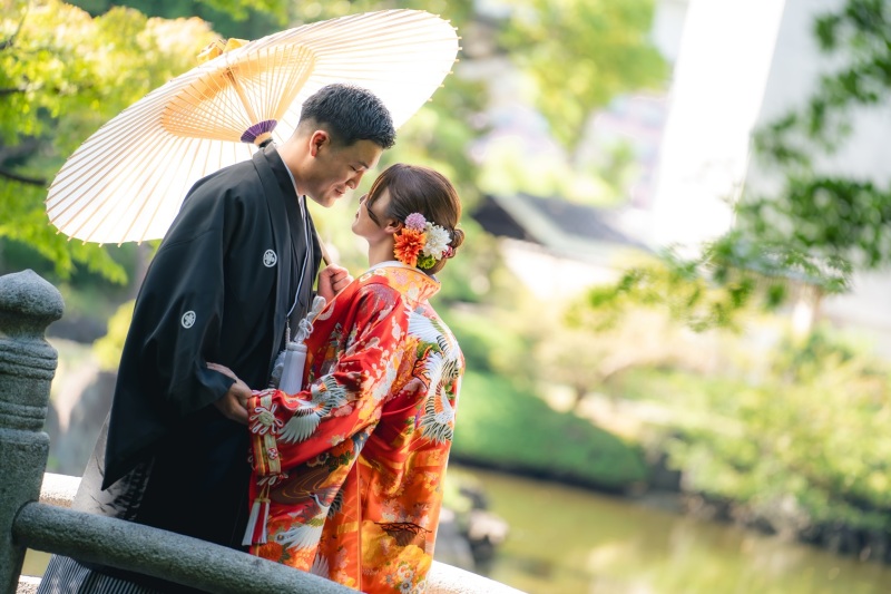 暑い夏は相合傘！