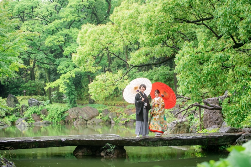 まずは橋の上で！