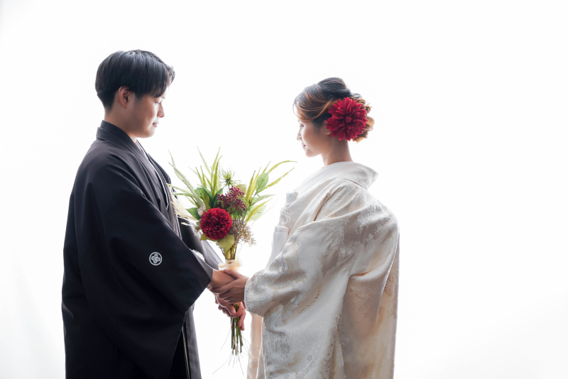 白背景紙×お花✿