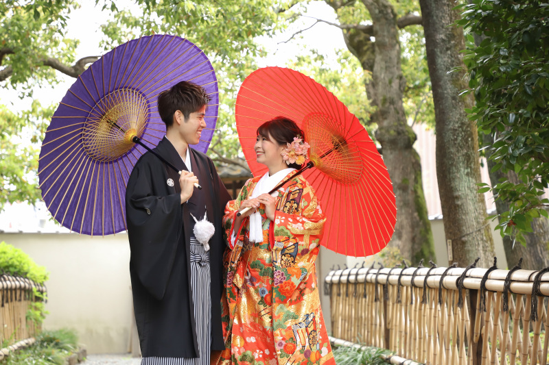 番傘とのコントラスト！